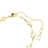 Imber Tennis bracelet, Mixed round cuts, White, Gold-tone plated